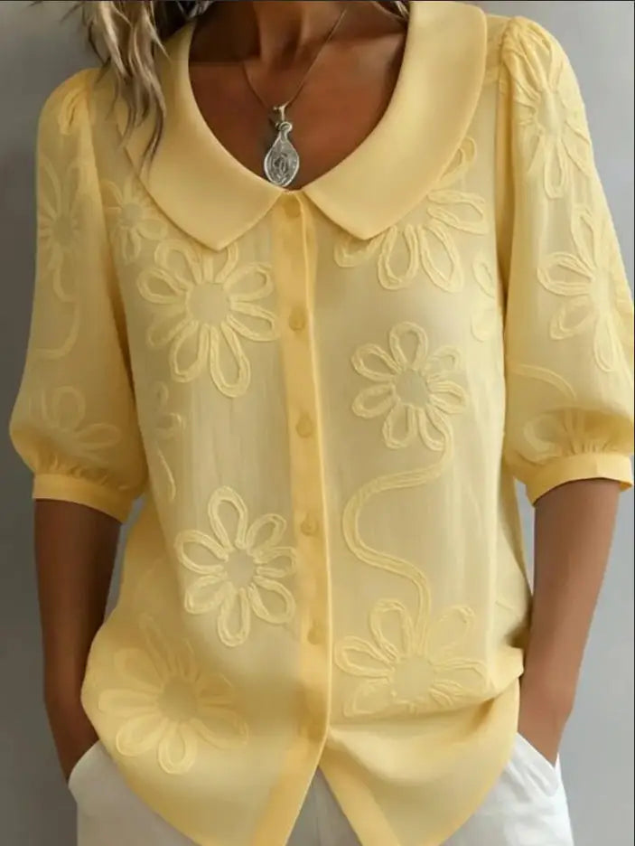 Ines™ | Puff-Sleeve Button-Down Blouse