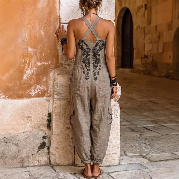 Harmony™ | V-Neck Sleeveless Wide-Leg Jumpsuit