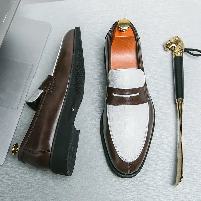 Marcus™ | Bold Crocodile Penny Loafer