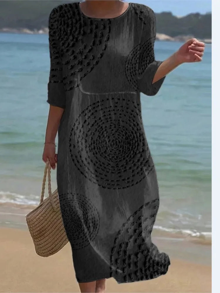 Renée™ | Printed Relaxed Midi Dress