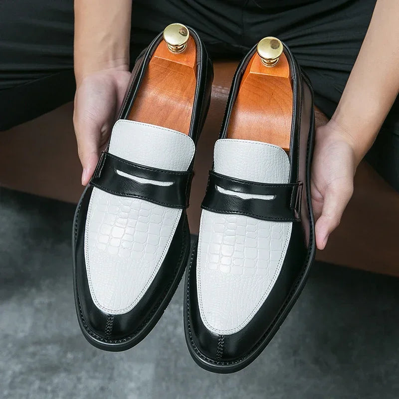 Marcus™ | Bold Crocodile Penny Loafer