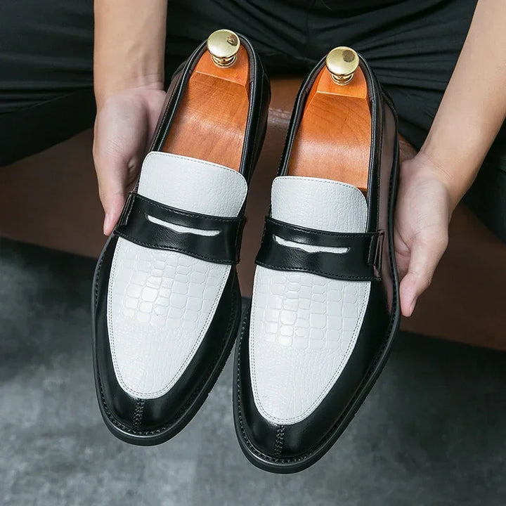 Marcus™ | Bold Crocodile Penny Loafer