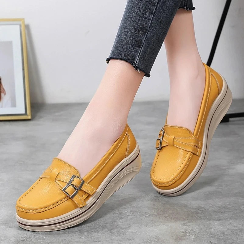 Vivienne™ | Comfort Platform Leather Loafer