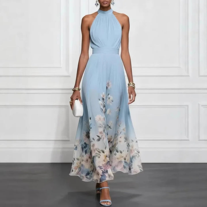Océane™ | Halter Neck Empire Waist Maxi Dress