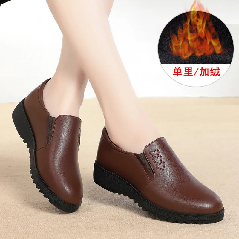 Selene™ | Embroidered Soft Leather Flat