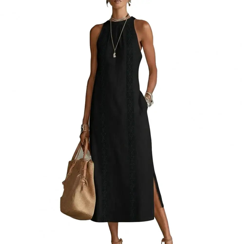 Celeste™ | Boho Lace Split Sundress