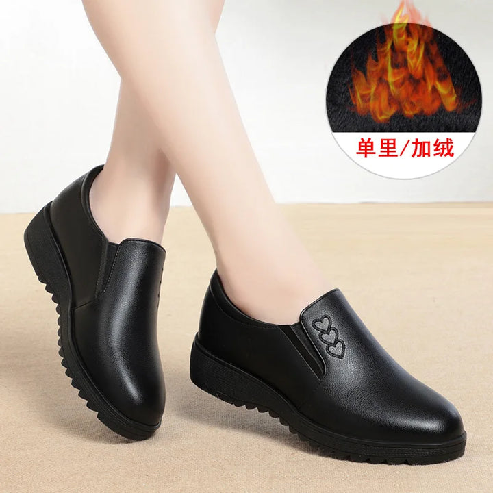 Selene™ | Embroidered Soft Leather Flat