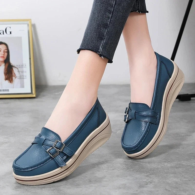 Vivienne™ | Comfort Platform Leather Loafer