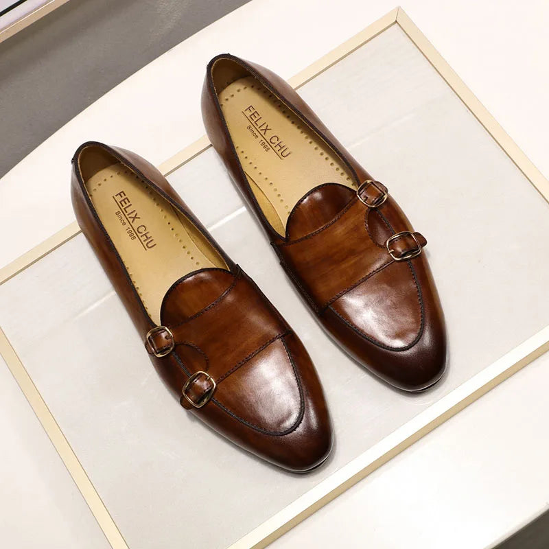 Lucian™ | Hand-Painted Monk Strap Loafer