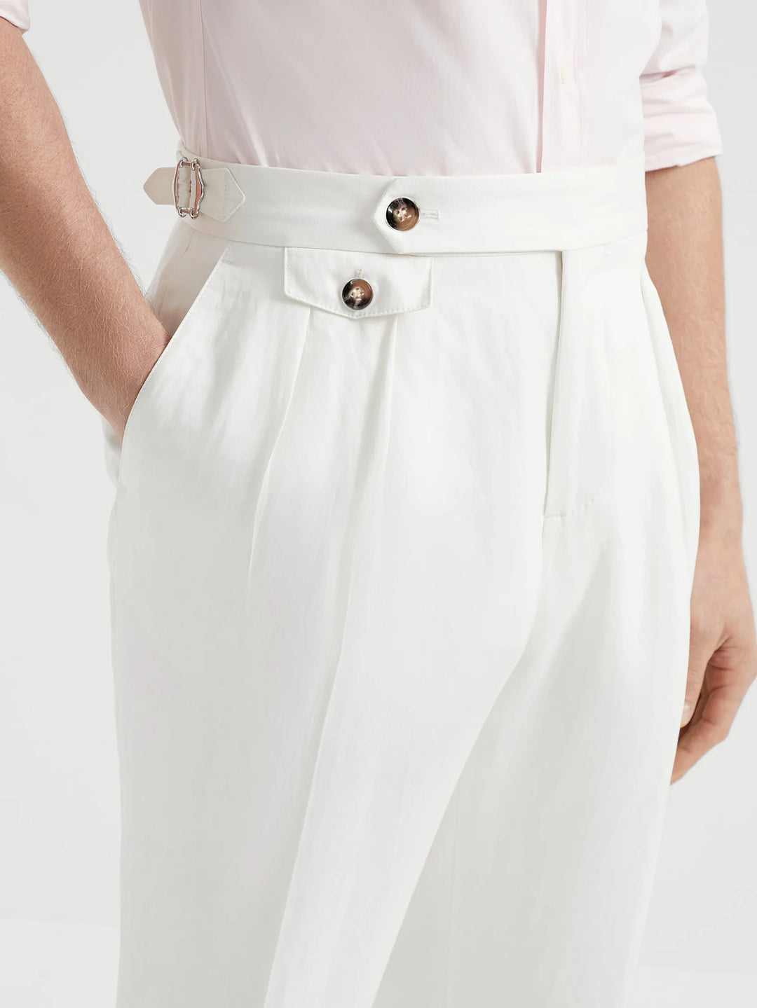 Caspian™ | Italian High-Waist Suit Trouser