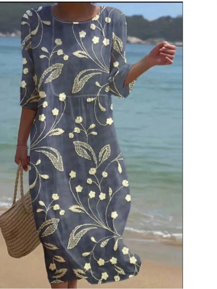 Renée™ | Printed Relaxed Midi Dress