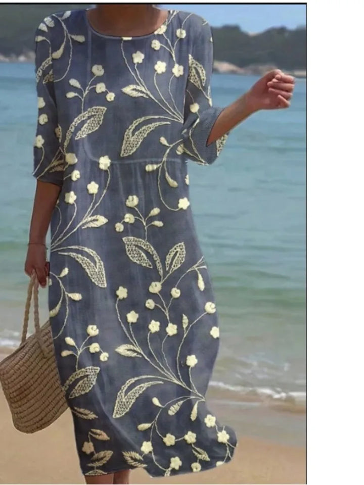 Renée™ | Printed Relaxed Midi Dress