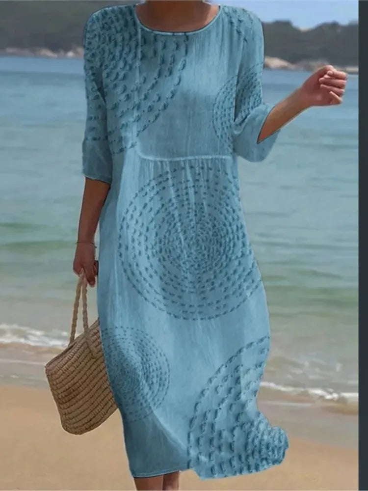Renée™ | Printed Relaxed Midi Dress