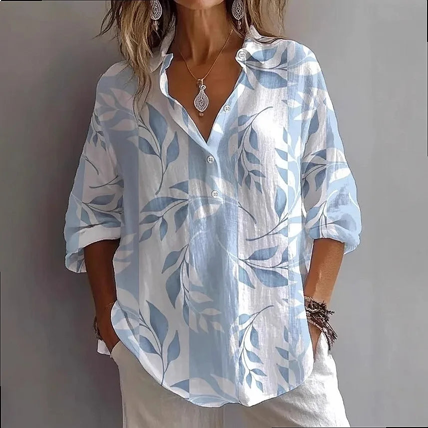 Rosalie™ | Artistic Everyday Comfort Button Blouse