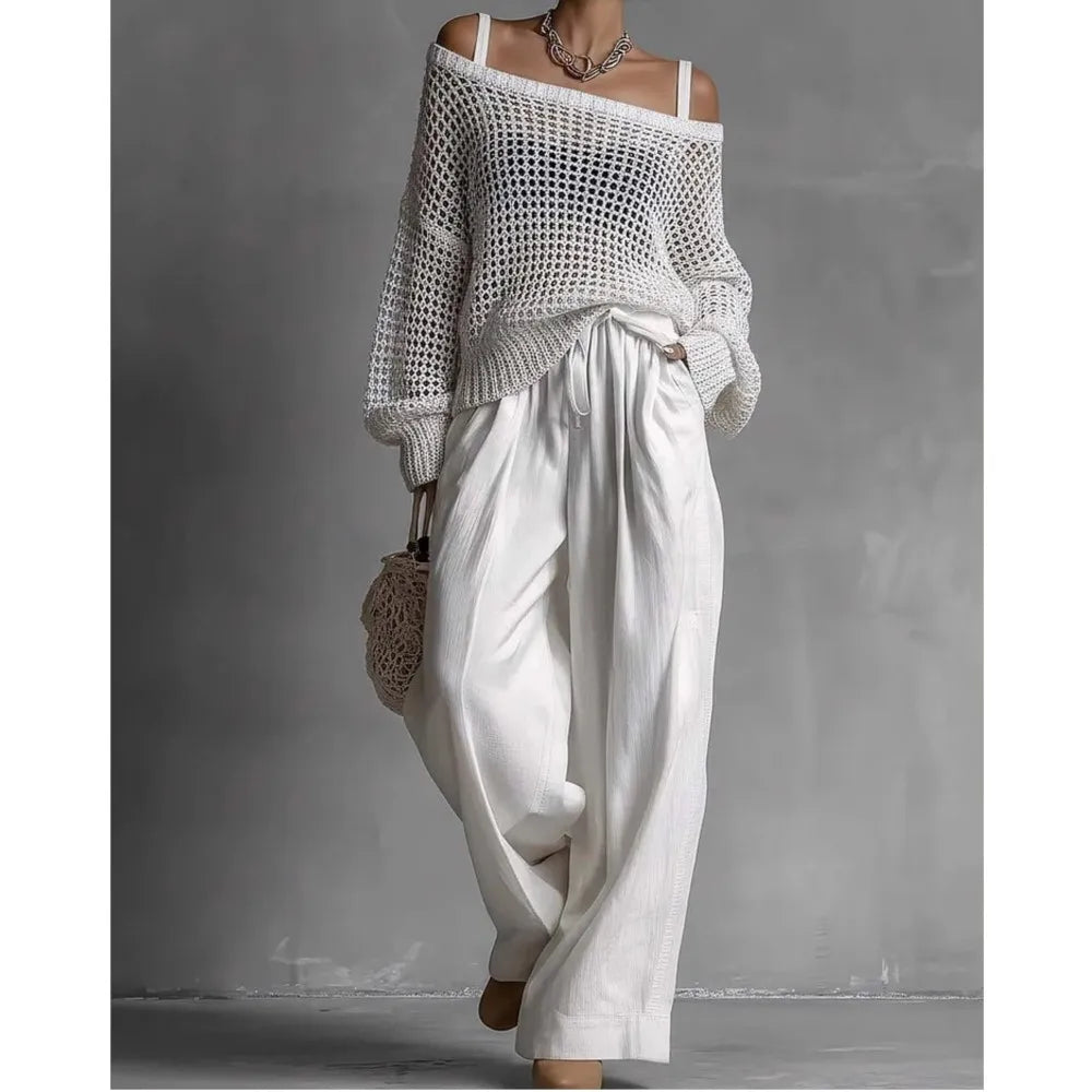 Véronique™ | Off-Shoulder Knit Two-Piece Set