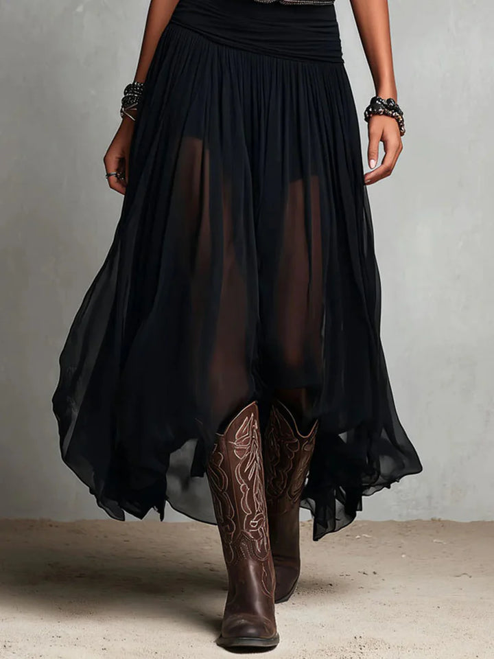 Adrienne™ | Boho Belt-Detail Tank Maxi Dress