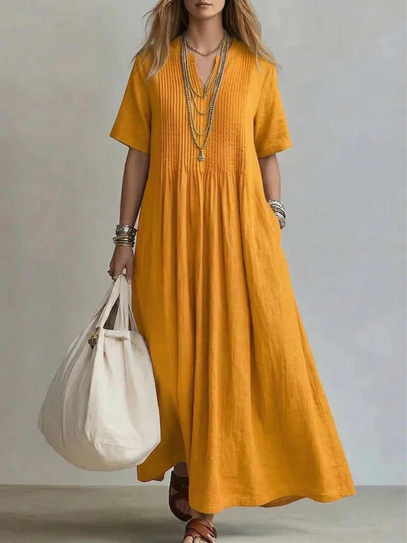 Noémie™ | Pintuck Maxi Dress