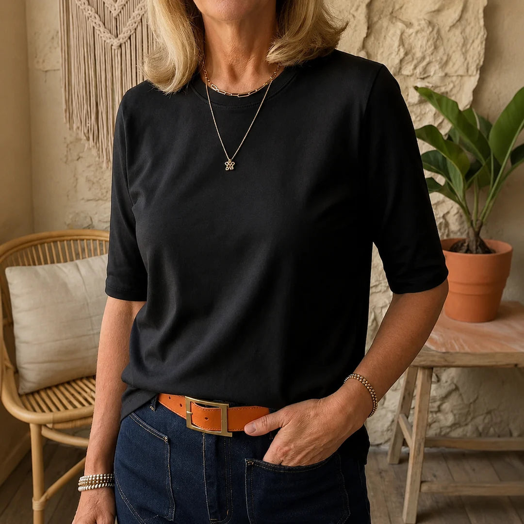 Clarisse™ | Comfort Round-Neck Tee