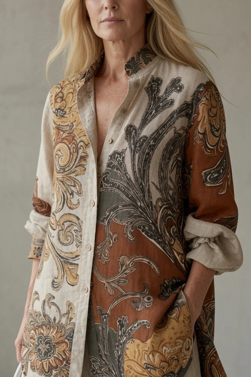 Tara™ | Vintage Print Shirt Set