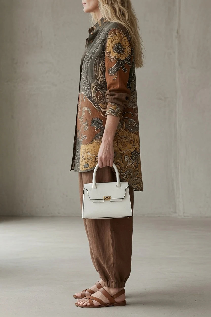 Tara™ | Vintage Print Shirt Set