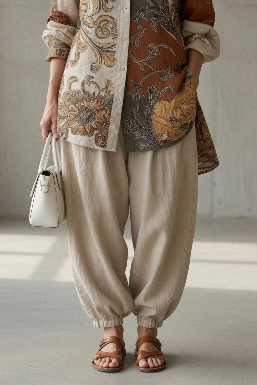 Tara™ | Vintage Print Shirt Set