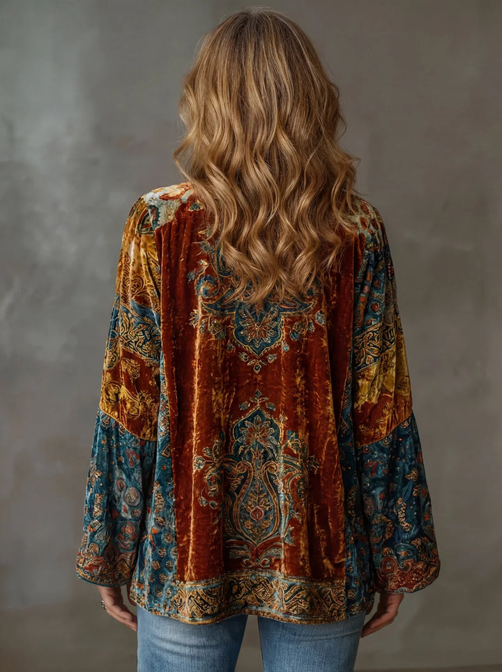 Léonie™ | Boho Embroidered Kimono Cardigan