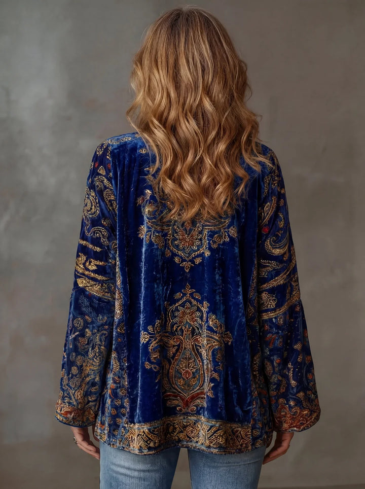 Léonie™ | Boho Embroidered Kimono Cardigan