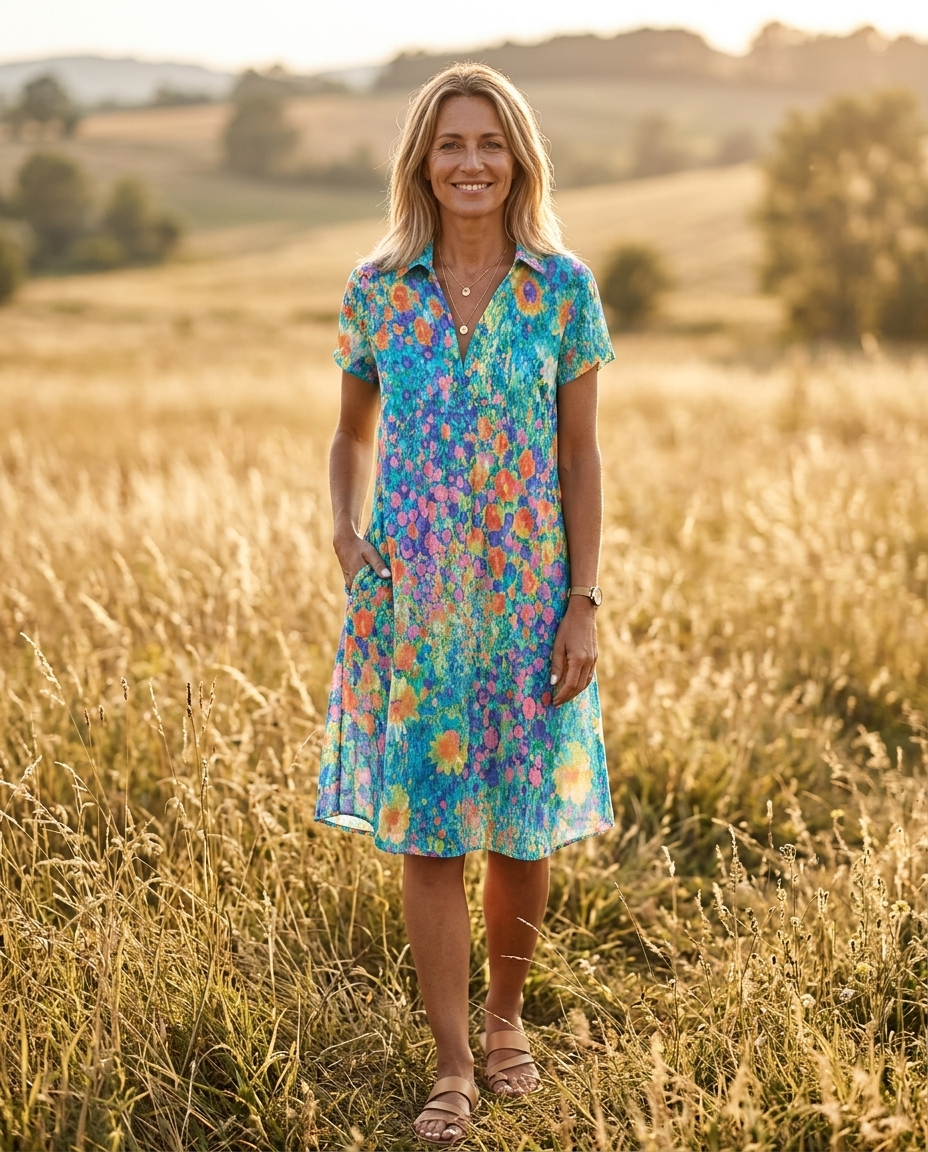 Amélie™ | Bohemian Floral Mini Dress
