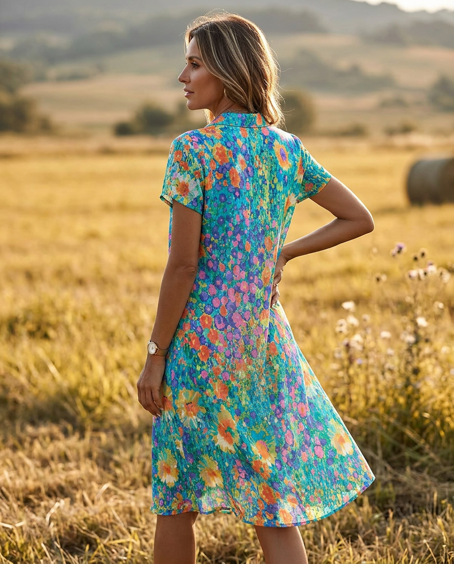 Amélie™ | Bohemian Floral Mini Dress