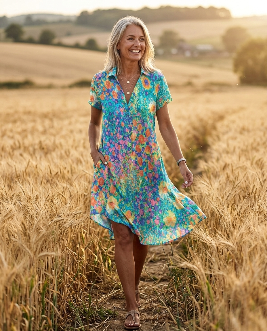 Amélie™ | Bohemian Floral Mini Dress