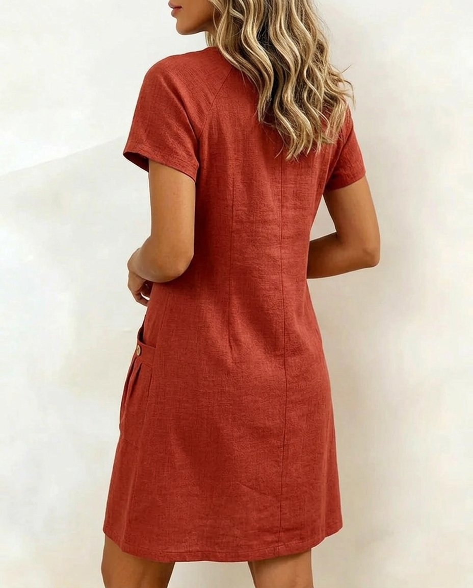 Séverine™ | Zip-Front Pocket Mini Dress