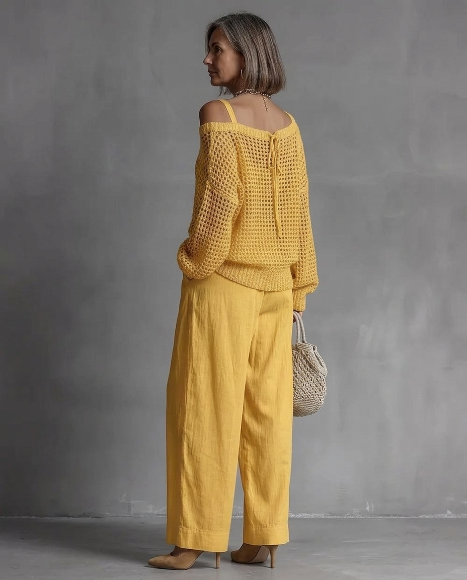 Véronique™ | Off-Shoulder Knit Two-Piece Set