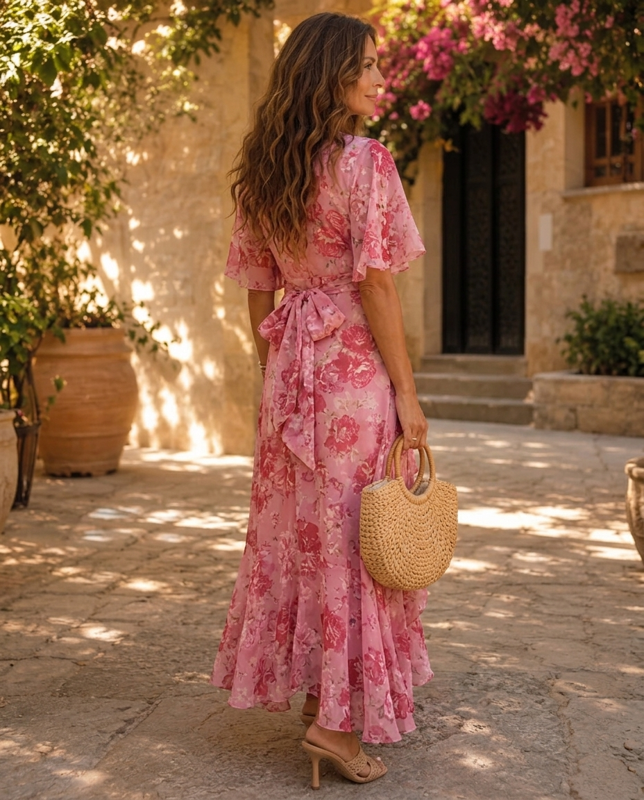 Héloïse™ | Floral Print Wrap Dress