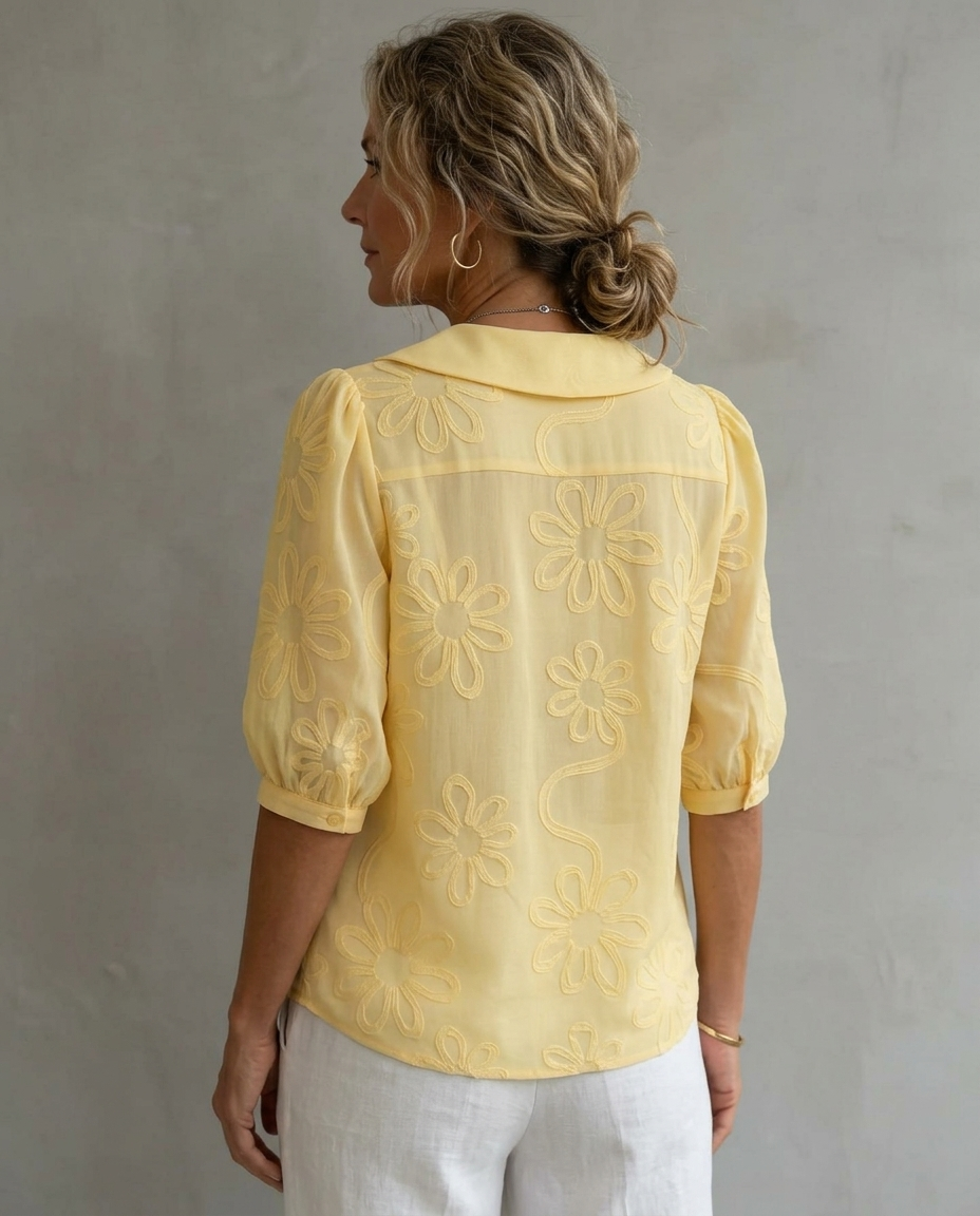 Ines™ | Puff-Sleeve Button-Down Blouse