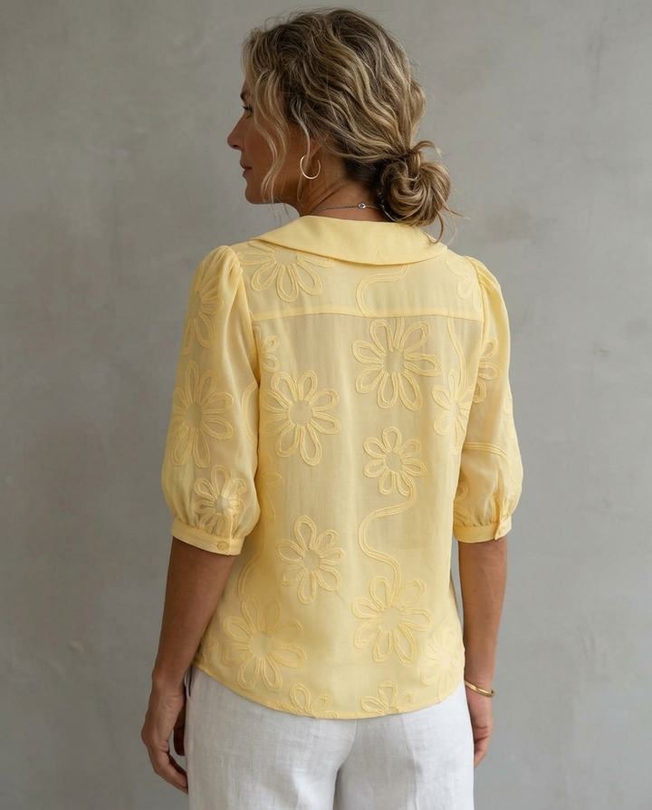 Ines™ | Puff-Sleeve Button-Down Blouse