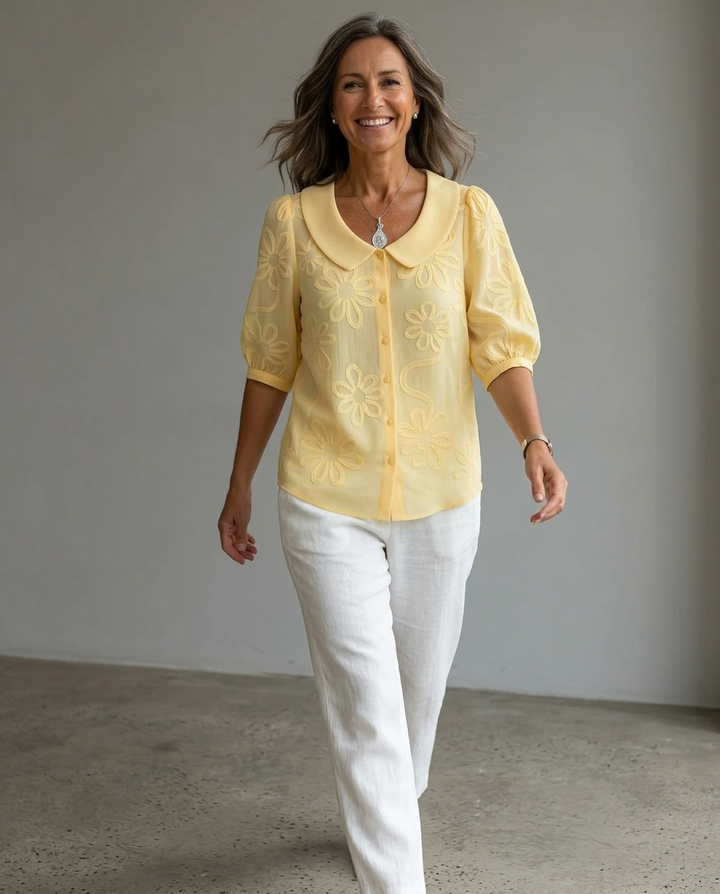 Ines™ | Puff-Sleeve Button-Down Blouse