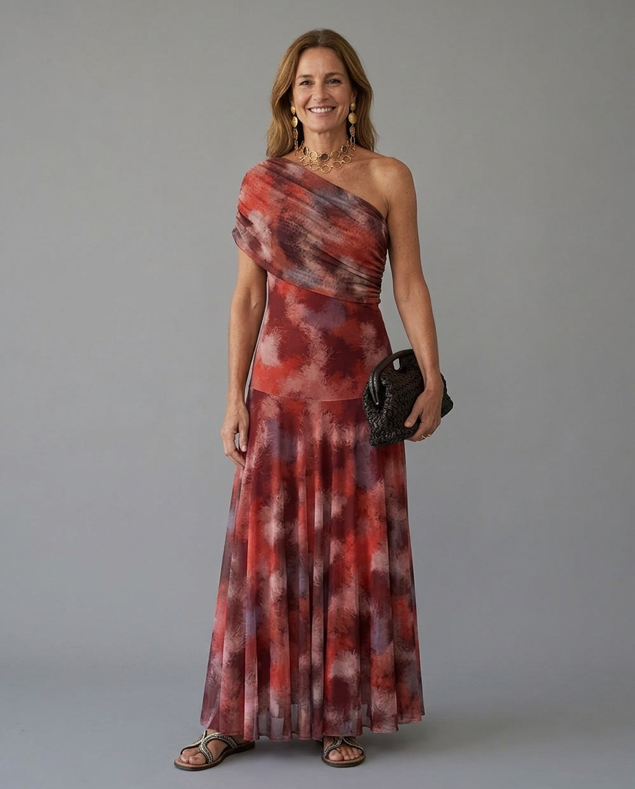 Zoé™ | One-Shoulder Ruched Bodycon Maxi Dress