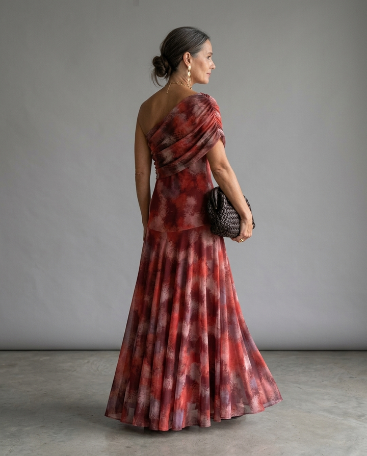 Zoé™ | One-Shoulder Ruched Bodycon Maxi Dress