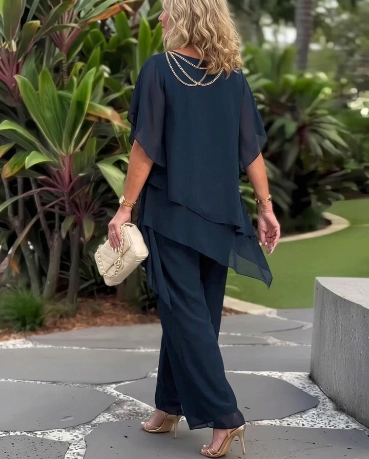 Angélique™ | Ruffle Asymmetric Two-Piece Set