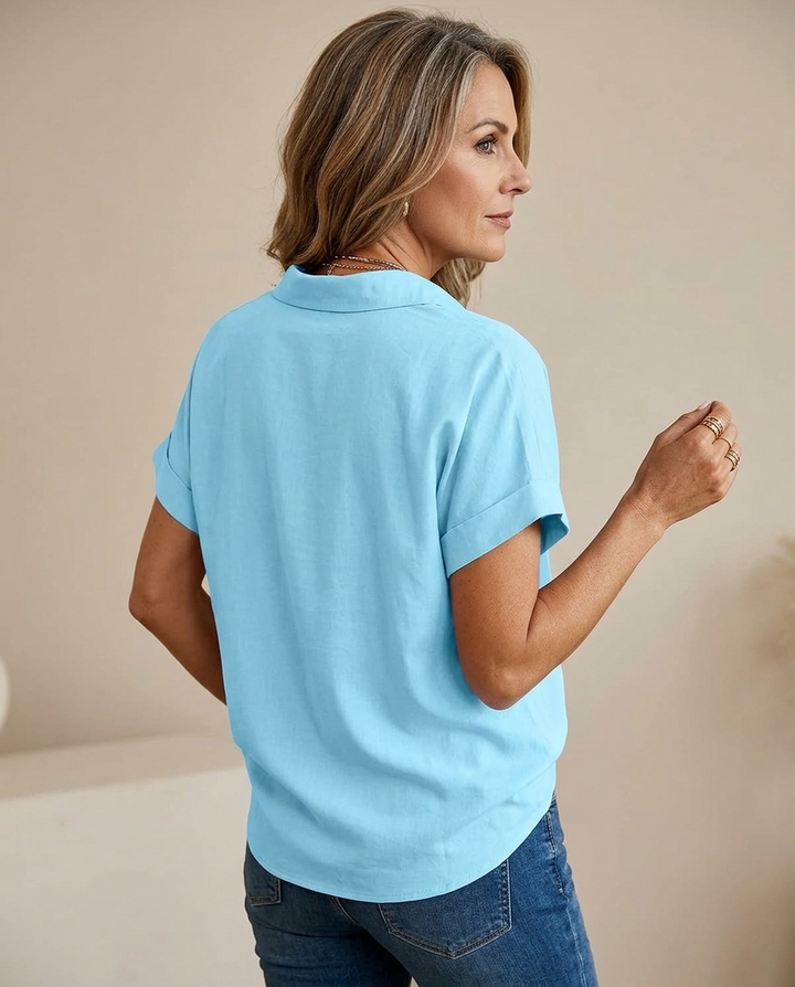 Solange™ | Elegant Button-Down Blouse