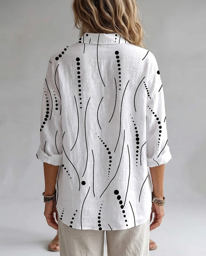 Rosalie™ | Artistic Everyday Comfort Button Blouse