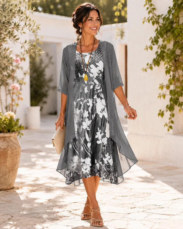Faustine™ | Breezy Two-Layer Chiffon Dress